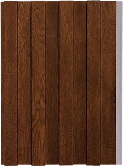 Painel Ripado Slim Externo Nogueira