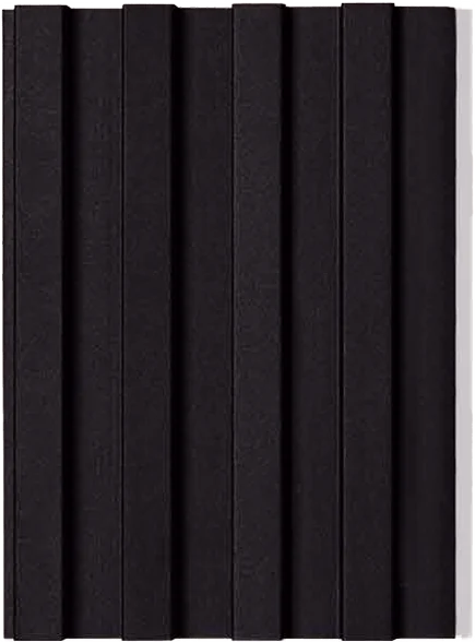 Painel Ripado Slim Externo Preto