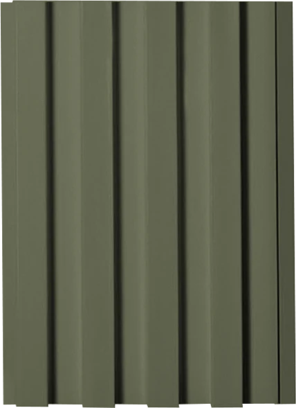 Painel Ripado Slim Interno Verde Oliva