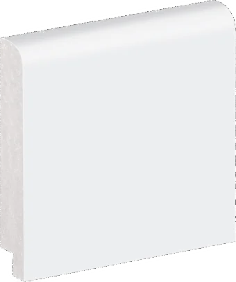 Rodapé Poliestireno Boleado Branco 7cm
